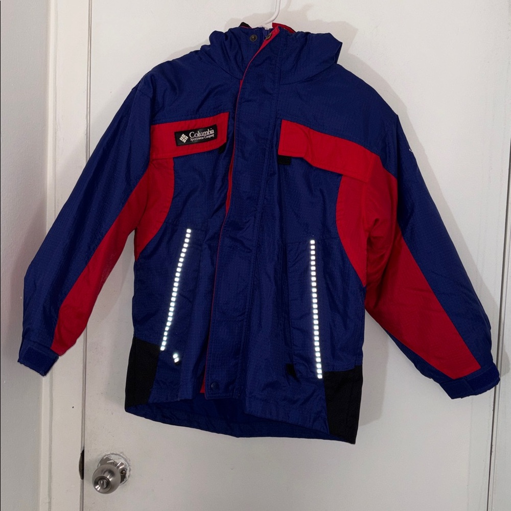 Columbia Kids Blue and Red Raincoat
